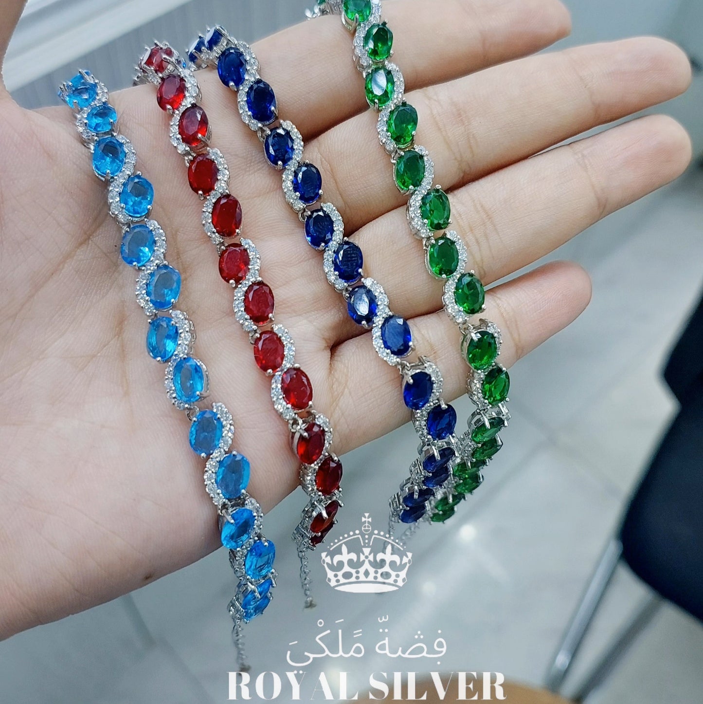 انسيال فاخر مرصع بأحجار زركون لامعة - فضة استرليني 925