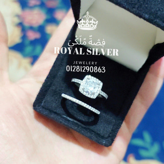 Yasmine Sabry's luxry sterling silver Twin Ring