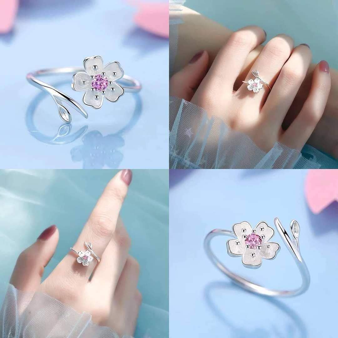 خاتم الوردة البينك 