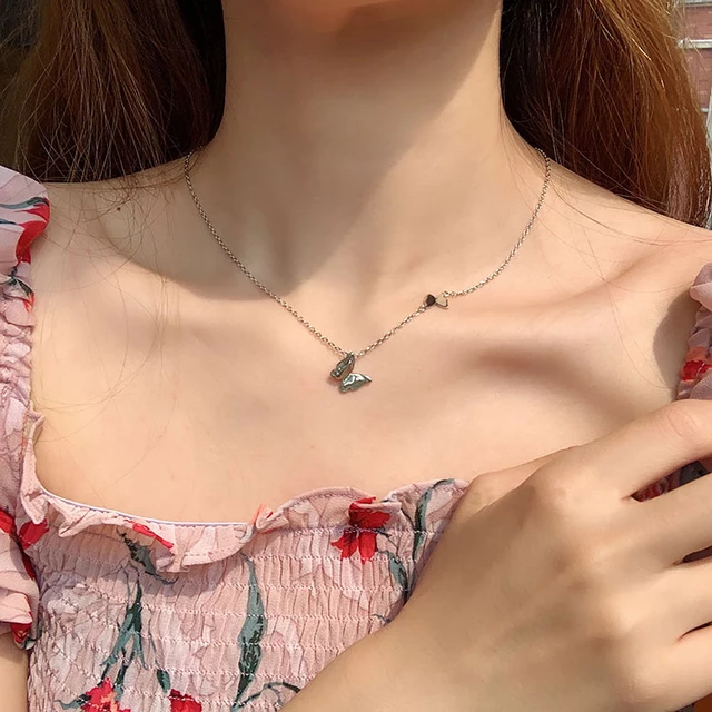 سلسلة الفراشتين _ فضة استرليني عيار 925