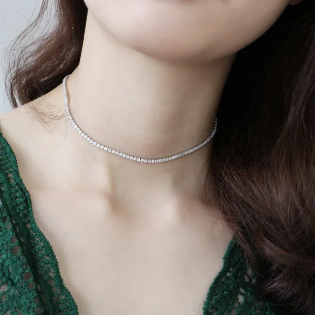 كوليه التنس _ فضة استرليني عيار 925