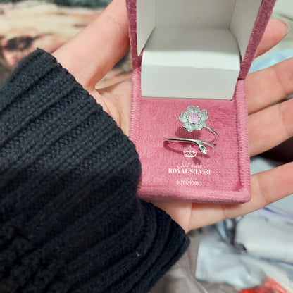 خاتم الوردة البينك 