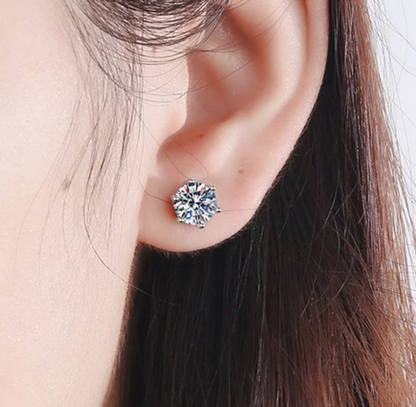 حلقان مدورة لامعة