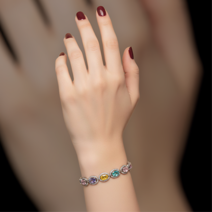 انسيال فاخر مرصع بأحجار زركون لامعة - فضة استرليني 925