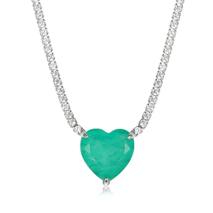 Tennis heart necklace