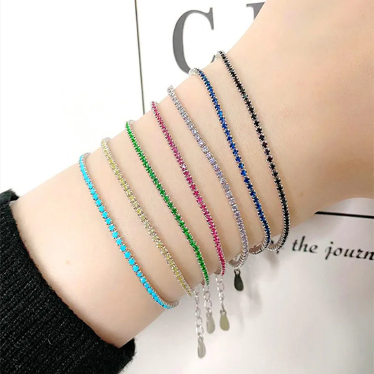 Tennis bracelet colors freesize