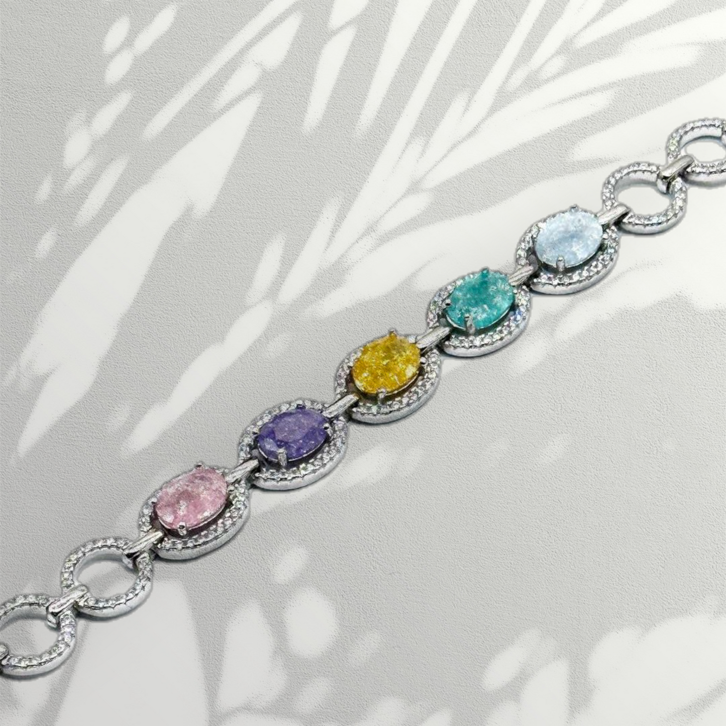 انسيال فاخر مرصع بأحجار زركون لامعة - فضة استرليني 925