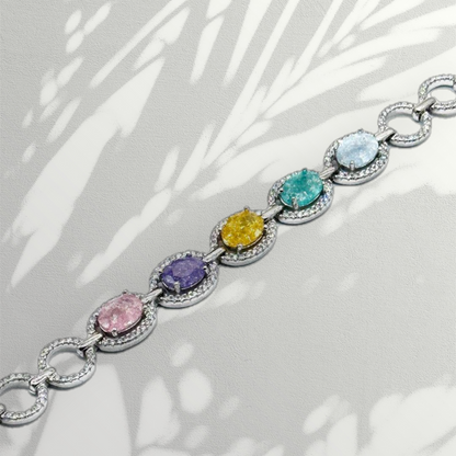 انسيال فاخر مرصع بأحجار زركون لامعة - فضة استرليني 925