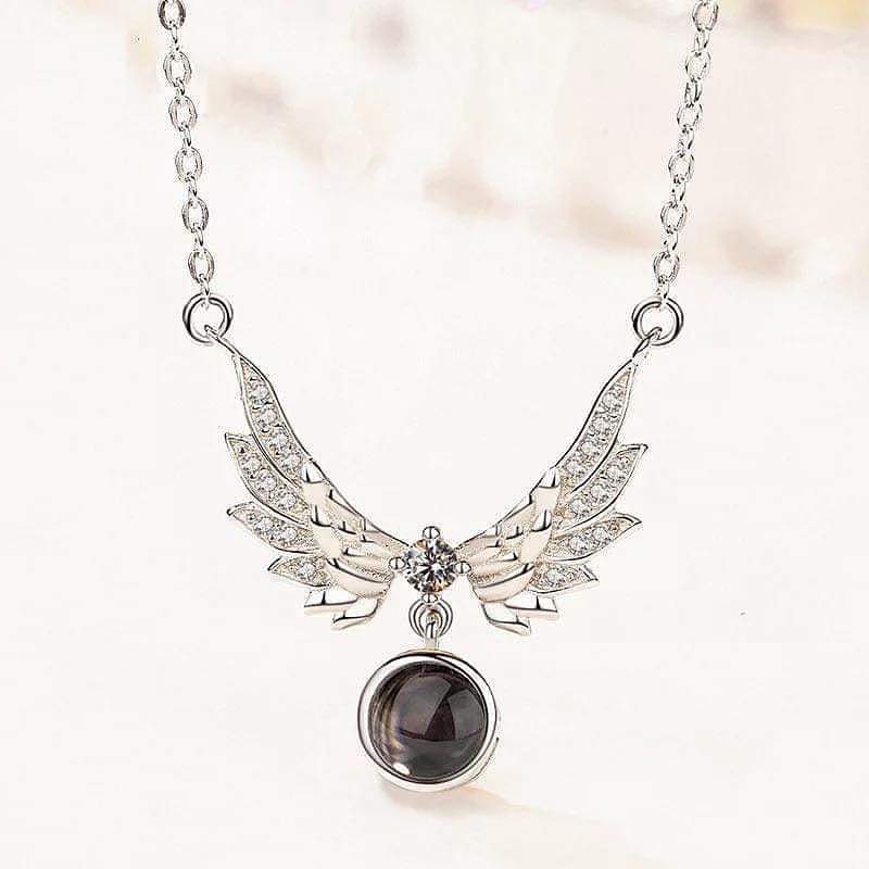 I Love You In 100 Languages necklace butterfly shaped -Premium 925 Sterling Silver