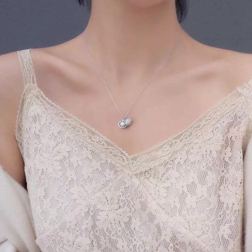 سلسله اللؤلؤة(سلسله الصدفة ) _ فضة استرليني عيار 925