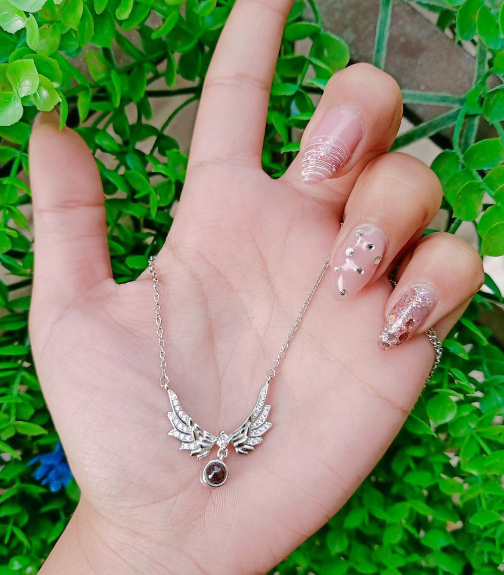 I Love You In 100 Languages necklace butterfly shaped -Premium 925 Sterling Silver