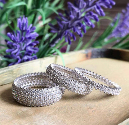 خواتم سوليتير من الفضة الإسترلينية