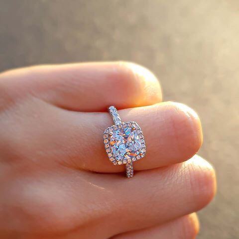 خاتم ياسمين صبري الفاخر فضة الإسترليني عيار 925