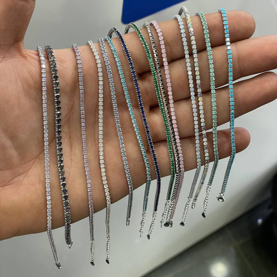Tennis bracelet colors freesize