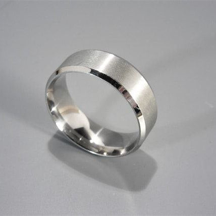 Men's Turkish silver 925 wedding band shiny