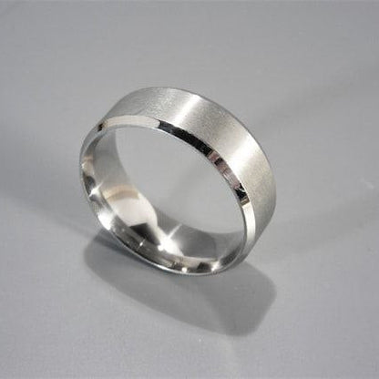 Men's Turkish silver 925 wedding band shiny