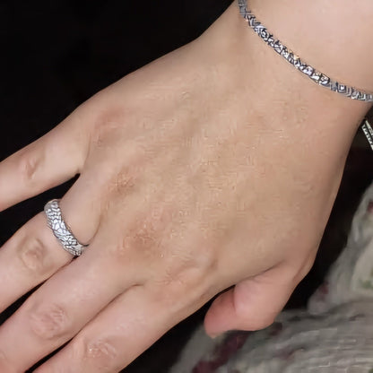 خواتم سوليتير من الفضة الإسترلينية