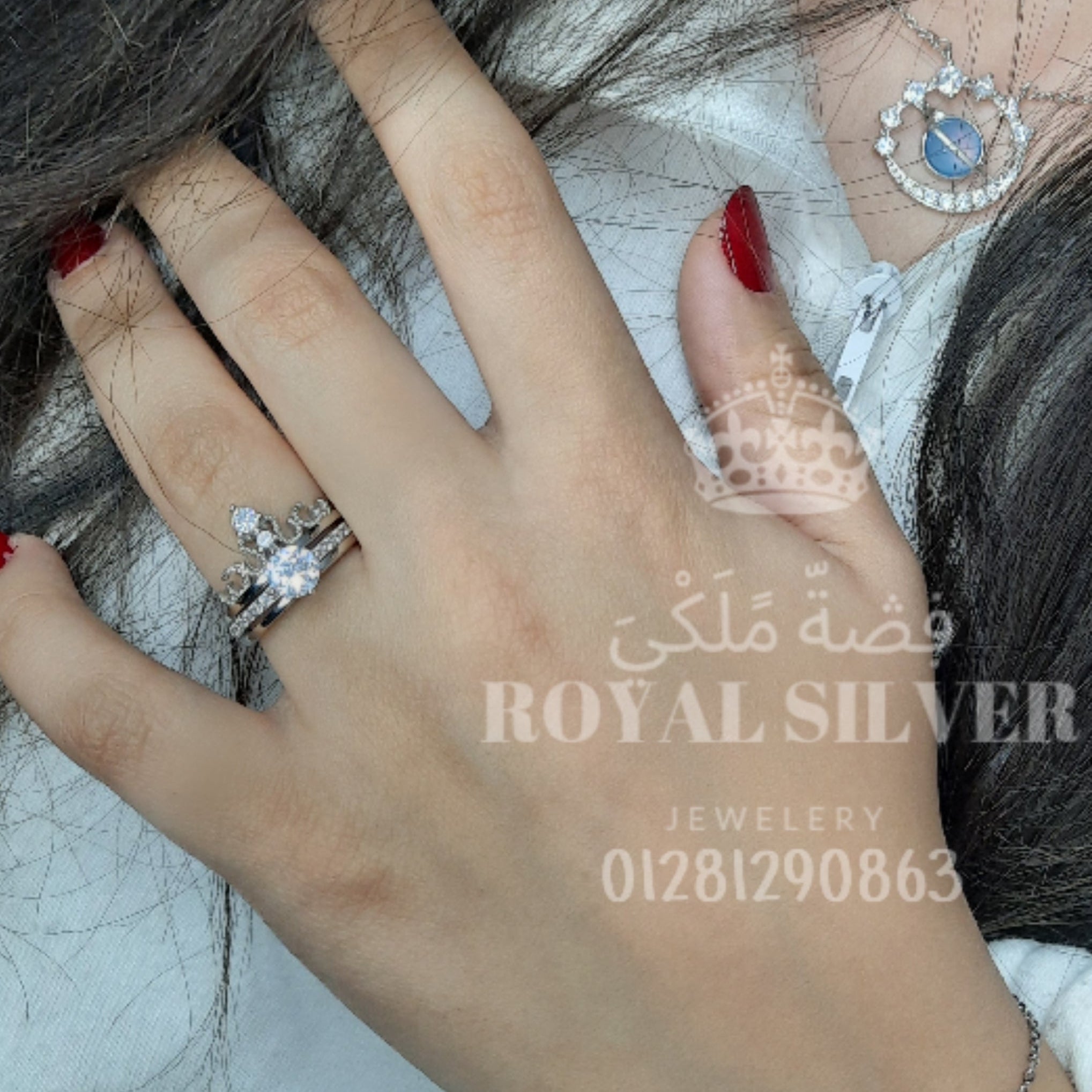 توينز التاج فري سايز _ فضة استرليني عيار 925