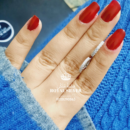 Thin hoop sterling silver earrings