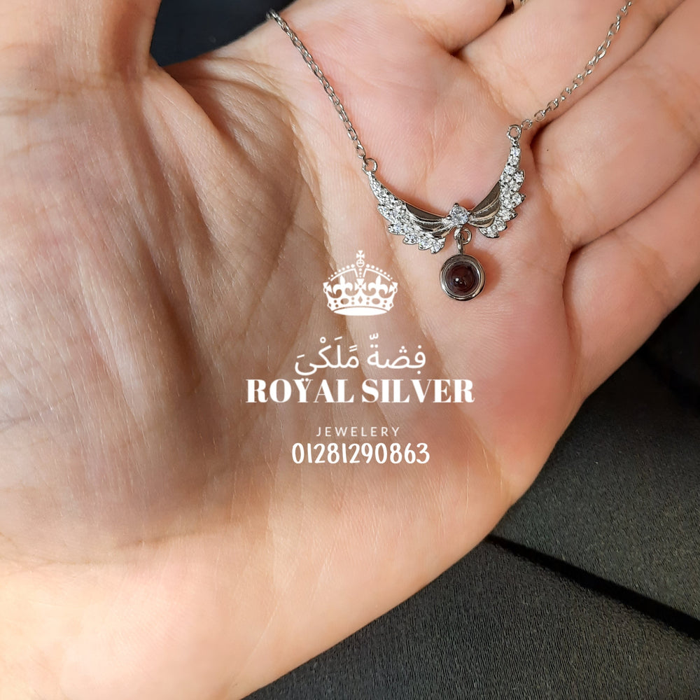 I Love You In 100 Languages necklace butterfly shaped -Premium 925 Sterling Silver