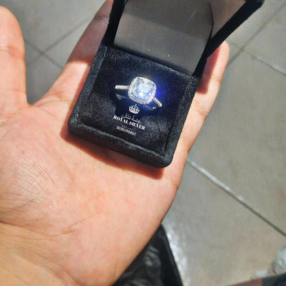 خاتم ياسمين صبري الفاخر فضة الإسترليني عيار 925