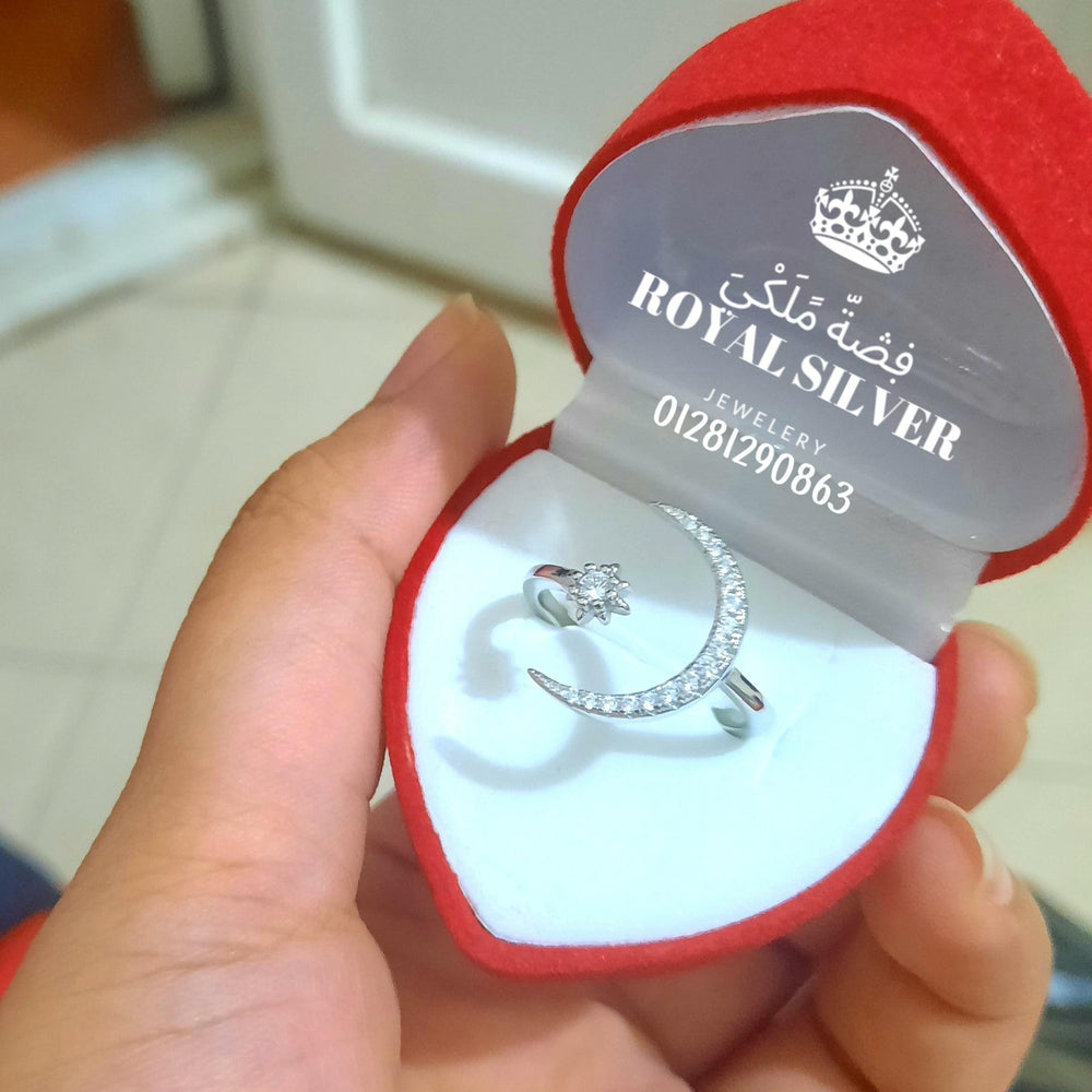 خاتم الهلال _ فضة استرليني عيار 925