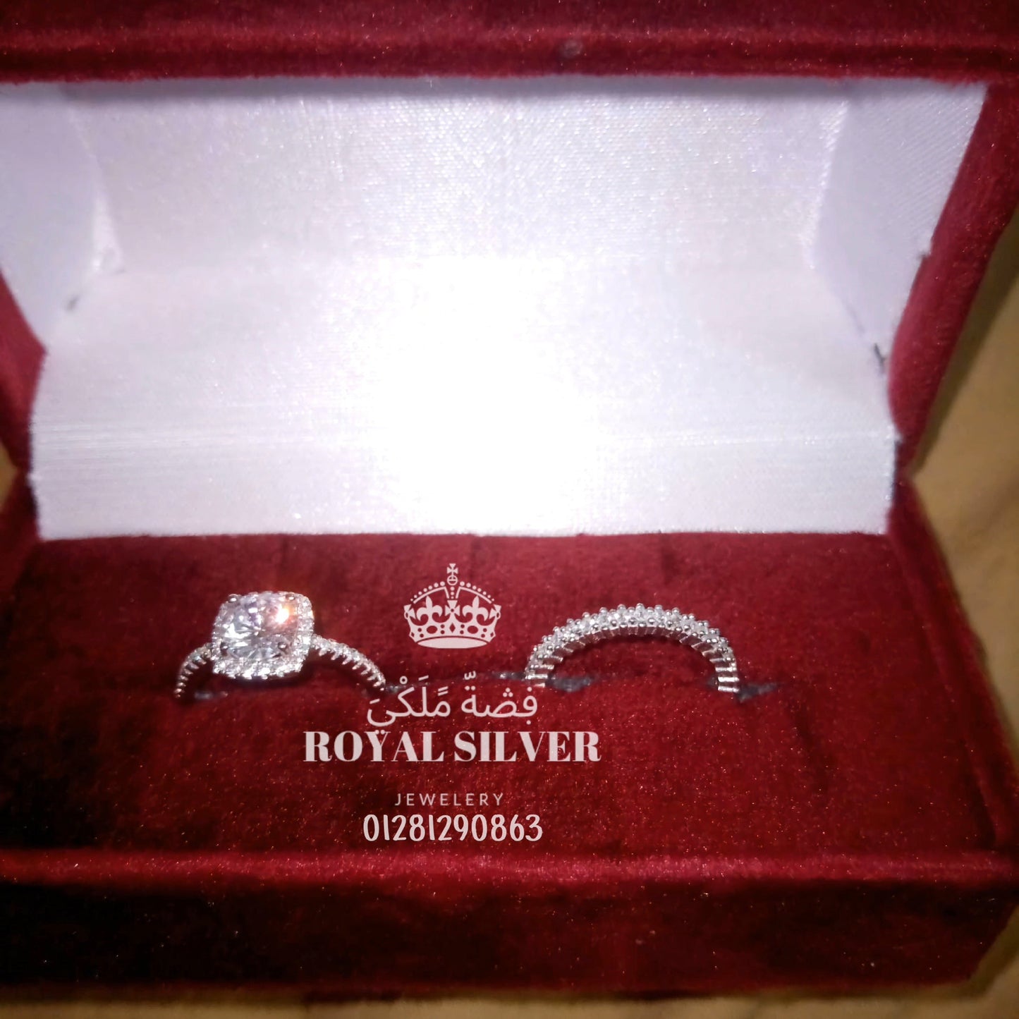 خواتم سوليتير من الفضة الإسترلينية