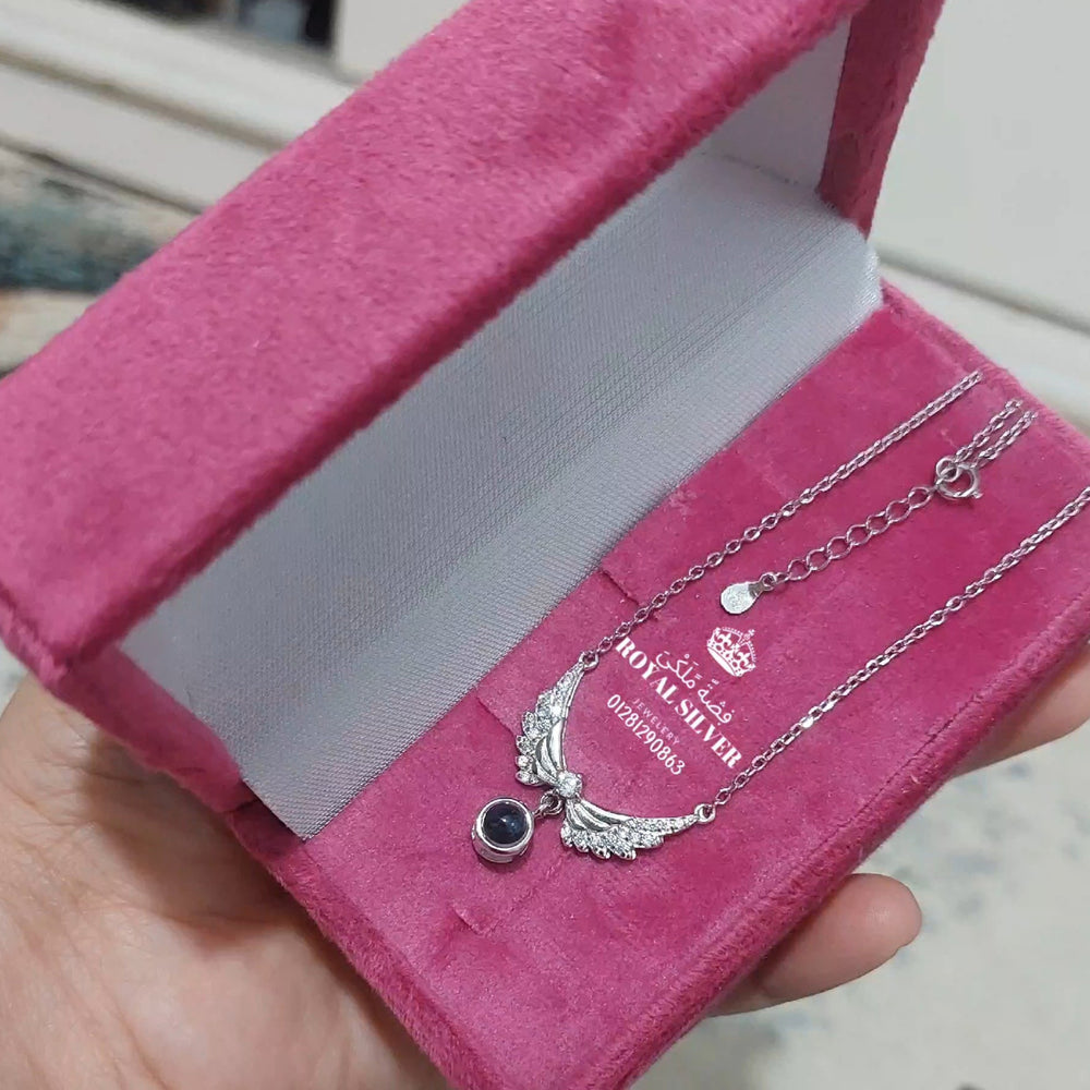 I Love You In 100 Languages necklace butterfly shaped -Premium 925 Sterling Silver