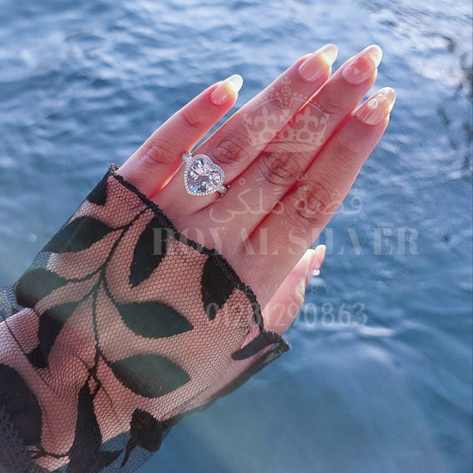 Big Heart sparkle Ring