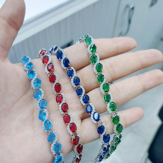 انسيال فاخر مرصع بأحجار زركون لامعة - فضة استرليني 925